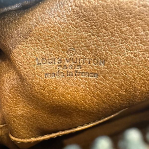 Louis Vuitton 紅皮老花方形斜背包 