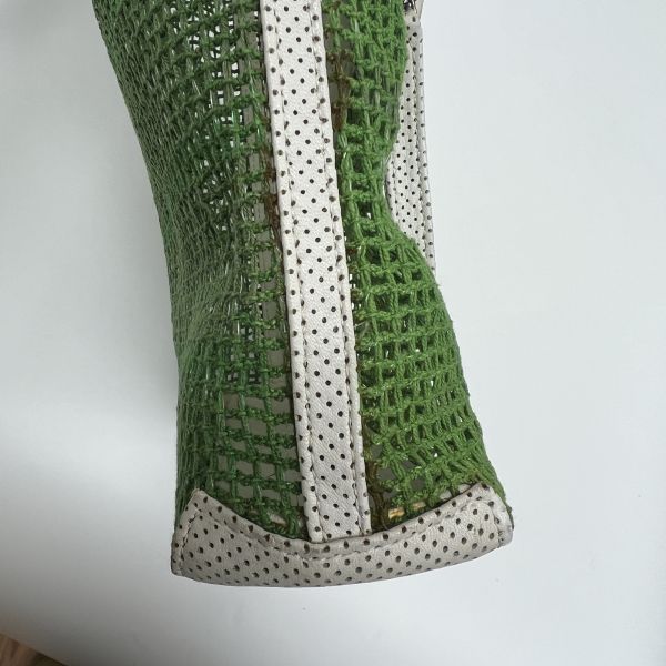 (出清特惠)Chanel 綠色網球網兜單肩包 