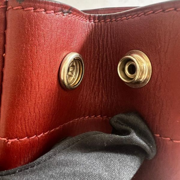 Hermès 皮革帆布手提包 