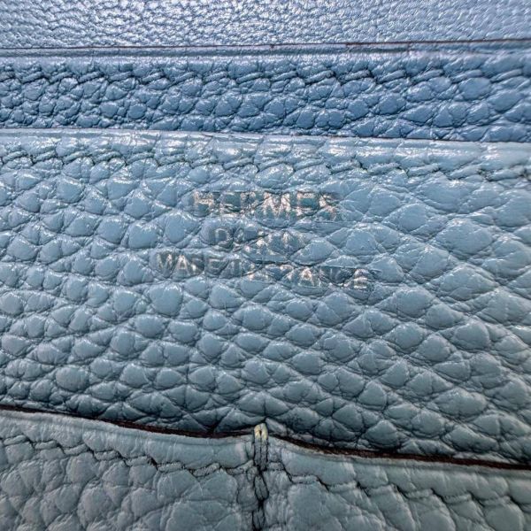 HERMÈS Béarn 牛仔藍長夾 