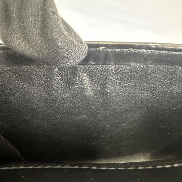 Gucci 黑色漆皮零錢袋短夾 