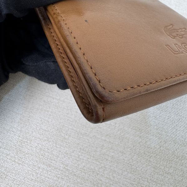 Lacoste 棕色零錢包 