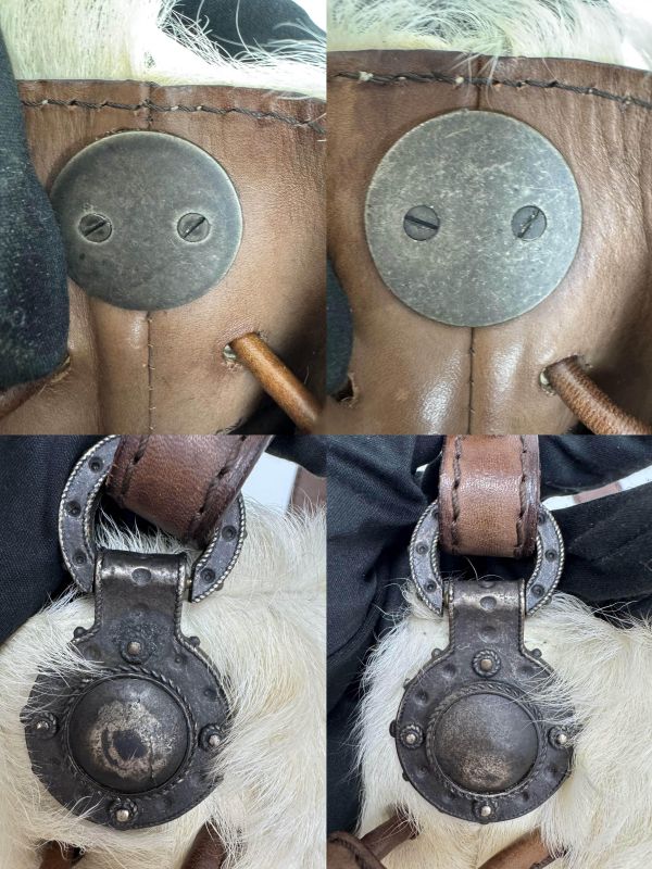 VALENTINO白色毛絨單肩包 