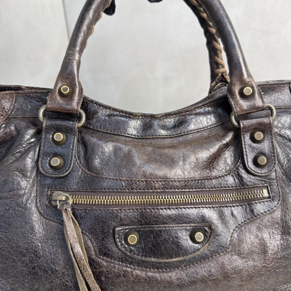 Balenciaga Le City 黑色機車包 