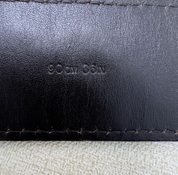 Bottega Venetia 深咖 銀頭編織 皮帶 腰帶 