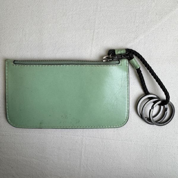 Paul Smith 淺綠色皮革卡夾 