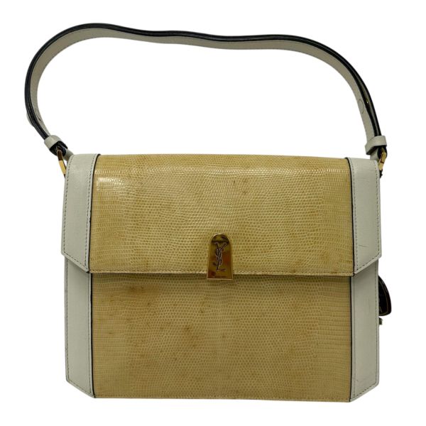 YSL 聖羅蘭 經典復古蜥蜴壓花單肩包 