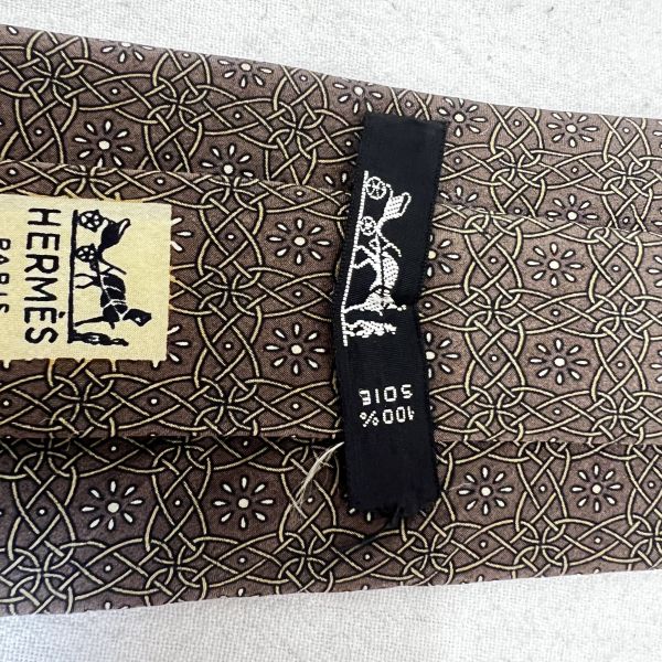 Hermès花點鏈條領帶 （中古） 