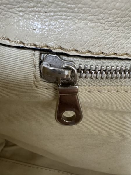 Chloe Edith Bag 米白前口袋手提包 