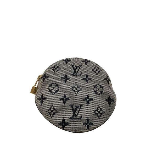 Louis Vuitton 灰色提花布零錢包 