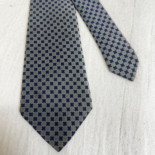 Dior 藍圓點領帶（中古） 