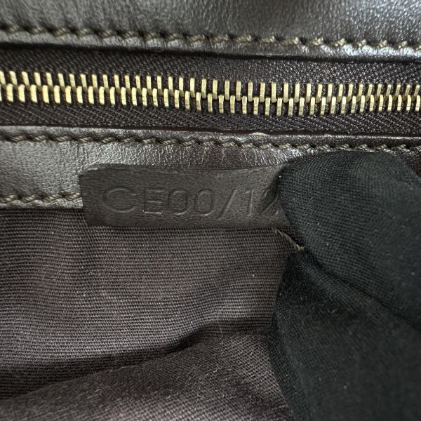 Celine 褐色絨面皮 單肩包 