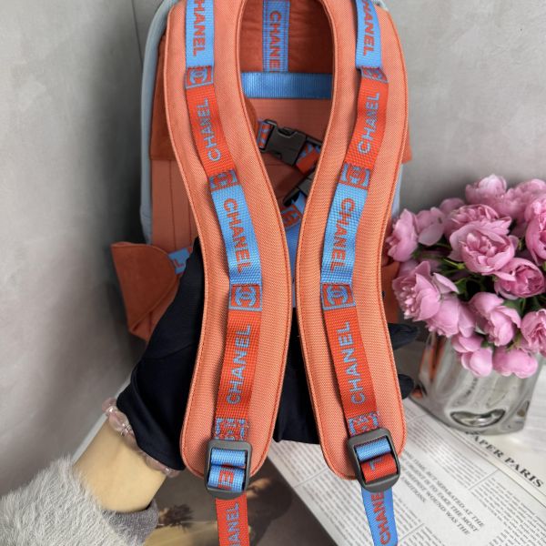 Chanel Sportline撞色雙肩包 