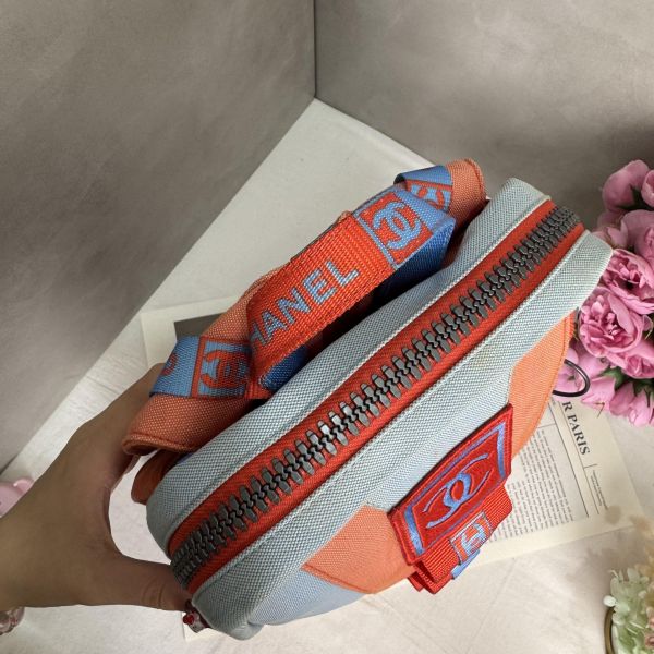 Chanel Sportline撞色雙肩包 