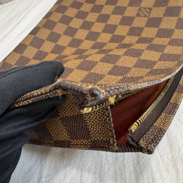 LV 棋盤格 手拿包 