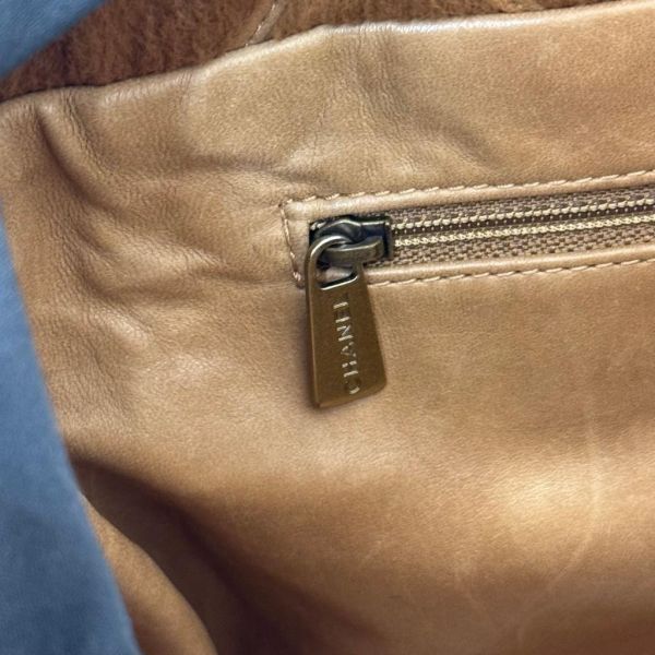 CHANEL 棕色皮草托特包 