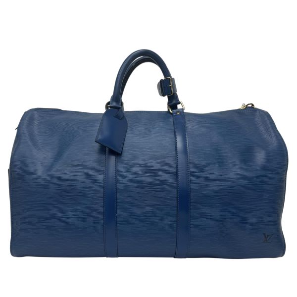 Louis Vuitton Keepall 50藍色旅行袋 