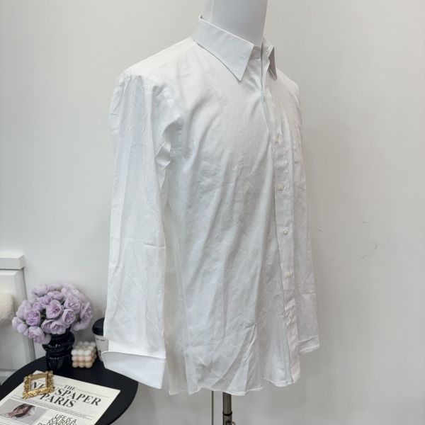 Burberry 白色棉質長袖襯衫 