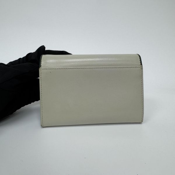 Agnes b. 淺綠 綠邊短款錢包 