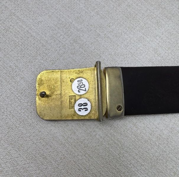 DIOR 金x黑頭 黑皮革 皮帶 腰帶 