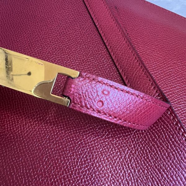 Hermès 紅色手提公事包 