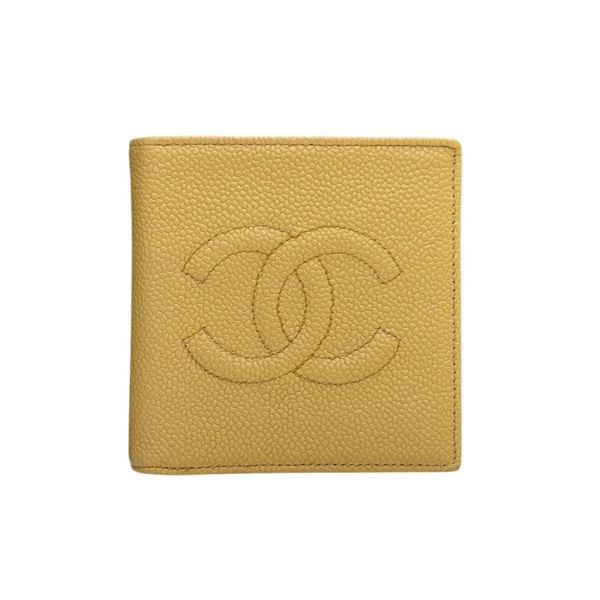 Chanel 奶茶色短夾 