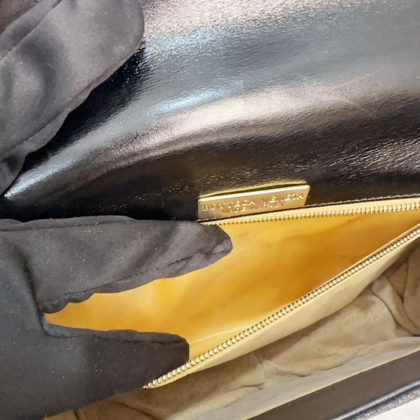 Bottega Veneta 黑色蜥蜴皮晚宴包 