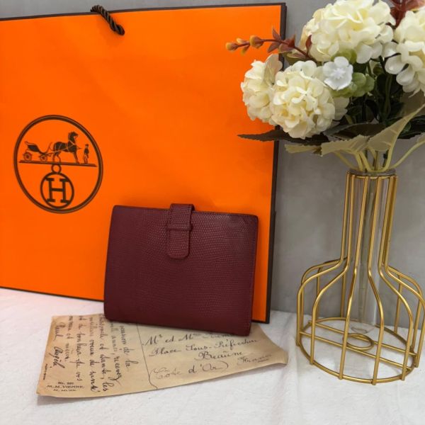 Hermès  紅色中夾 