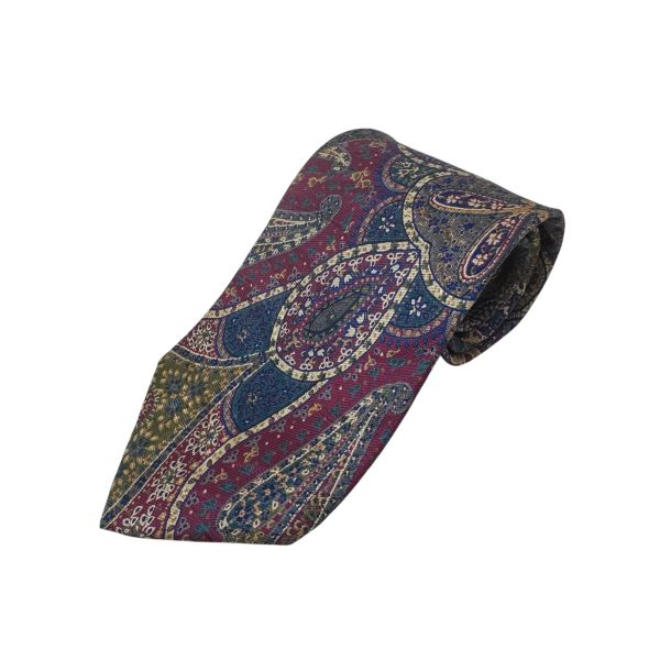 Dior 花色圖騰 領帶 領結 絲綢（中古） 