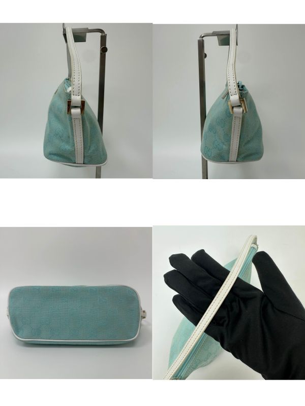 Gucci 古馳 緹花帆布船型小包 