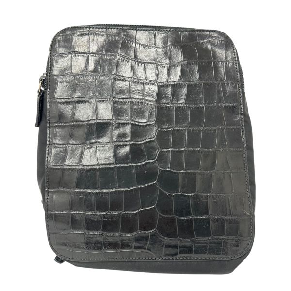 Prada 普拉達 鱷魚紋壓花後背包 