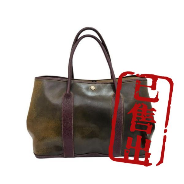 Hermès 花園派對皮革手提包 