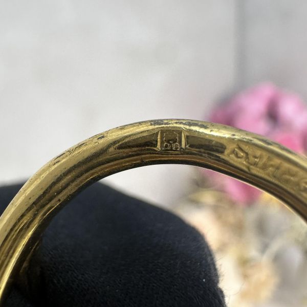 Hermes 中古金色扭結絲巾環絲巾扣 