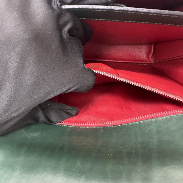 Celine Vintage 綠色蜥蜴皮手提包 