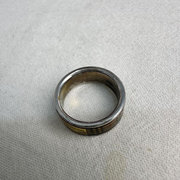 Burberry 中古經典格紋戒指 