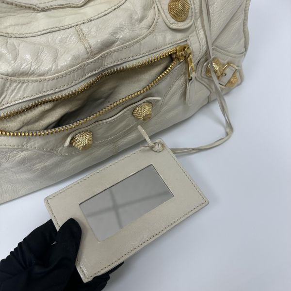 Balenciaga 白色 Giant Part Time 機車包 