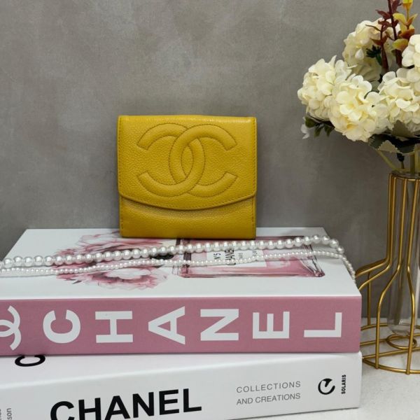Chanel 雙c短夾 