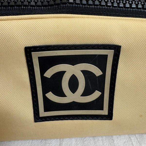 CHANEL奶茶拼黑  帆布手拿包 