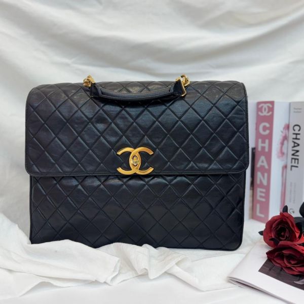 Chanel 手提黑色公事包 