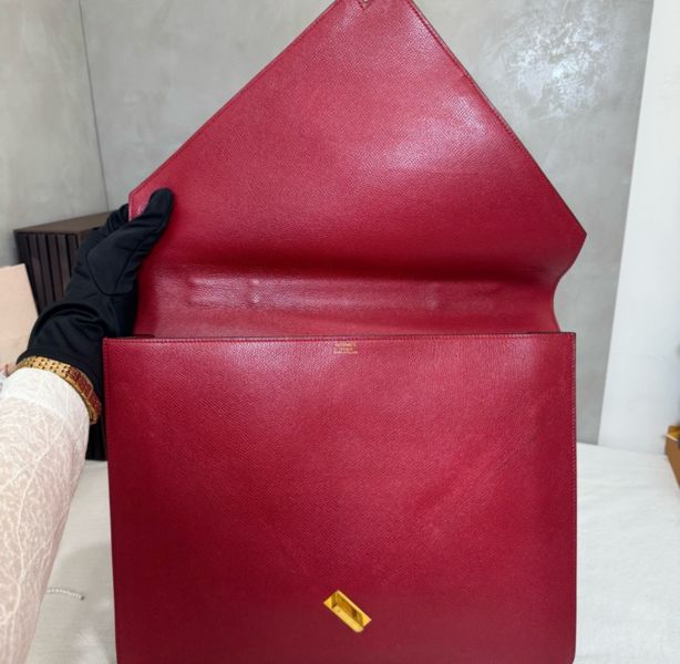Hermès 紅色手提公事包 