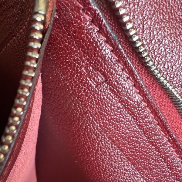 Hermès 皮革帆布手提包 