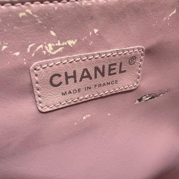 Chanel 粉色帆布托特包 