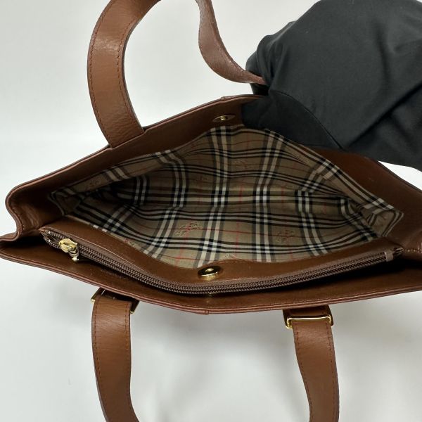 Burberry 巴寶莉 復古皮革托特包 