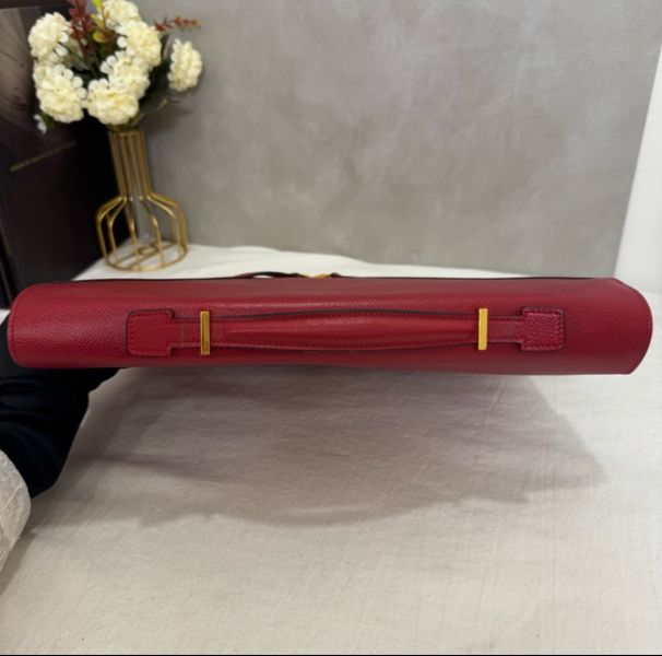 Hermès 紅色手提公事包 