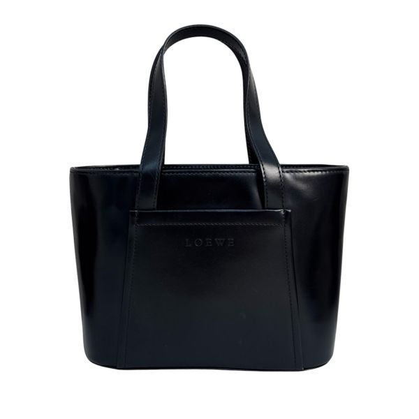 LOEWE 黑色皮革復古小托特包 / 手提包* 
