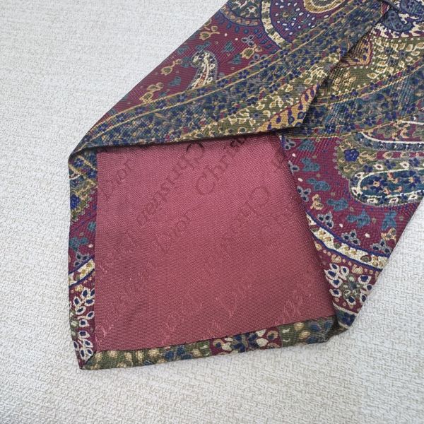 Dior 花色圖騰 領帶 領結 絲綢（中古） 