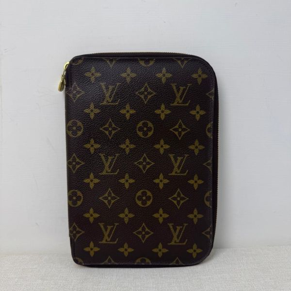 Louis Vuitton GM Zip Organizer 老花拉鍊手拿文件夾 