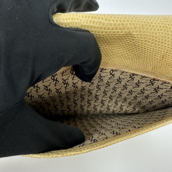 YSL 聖羅蘭 經典復古蜥蜴壓花單肩包 