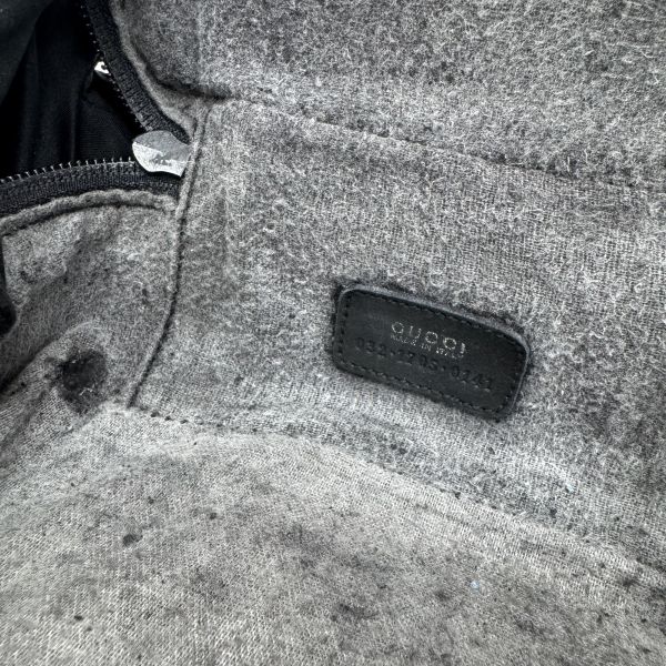 Gucci 黑色皮革手提包 