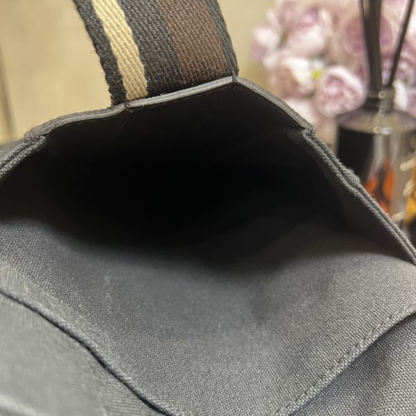 Hermès 愛馬仕 帆布拼皮購物包 